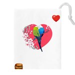 Budgerigar T- Shirt Steal Your Heart Budgerigar 04 T- Shirt Drawstring Pouch (4XL) Front