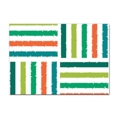 Striped Colorful Pattern Graphic Sticker A4 (100 Pack) by Pakjumat