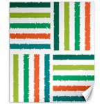 Striped Colorful Pattern Graphic Canvas 8  x 10  8.15 x9.66  Canvas - 1