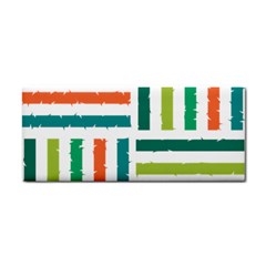 Striped Colorful Pattern Graphic Hand Towel by Pakjumat