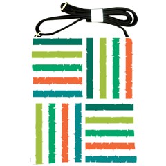 Striped Colorful Pattern Graphic Shoulder Sling Bag by Pakjumat