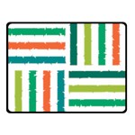 Striped Colorful Pattern Graphic Fleece Blanket (Small) 50 x40  Blanket Front