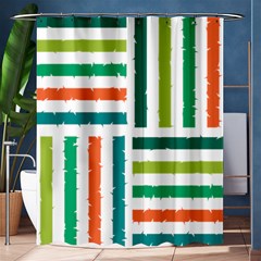 Striped Colorful Pattern Graphic Shower Curtain 60  X 72  (medium)  by Pakjumat