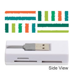 Striped Colorful Pattern Graphic Memory Card Reader (Stick)