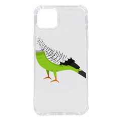 Budgerigar T- Shirt White Look Calm Budgerigar 05 T- Shirt Iphone 14 Plus Tpu Uv Print Case by EnriqueJohnson