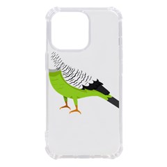 Budgerigar T- Shirt White Look Calm Budgerigar 05 T- Shirt Iphone 13 Pro Tpu Uv Print Case