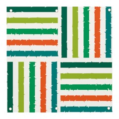 Striped Colorful Pattern Graphic Banner And Sign 3  X 3  by Pakjumat