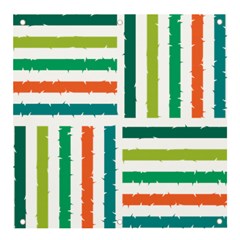 Striped Colorful Pattern Graphic Banner And Sign 4  X 4  by Pakjumat