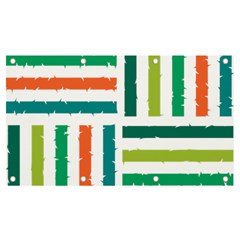 Striped Colorful Pattern Graphic Banner and Sign 7  x 4 