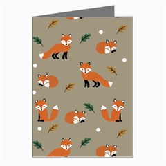 Fox Pattern Texture Greeting Card