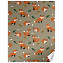 Fox Pattern Texture Canvas 12  x 16 