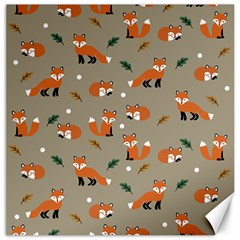 Fox Pattern Texture Canvas 20  x 20 