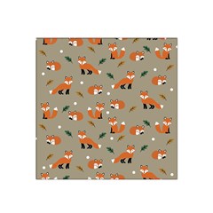 Fox Pattern Texture Satin Bandana Scarf 22  x 22 