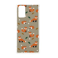 Fox Pattern Texture Samsung Galaxy Note 20 TPU UV Case