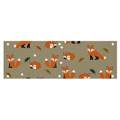 Fox Pattern Texture Banner and Sign 6  x 2 