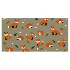 Fox Pattern Texture Banner and Sign 8  x 4 