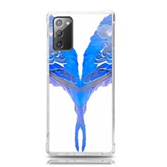 Budgies T- Shirt Blue Budgies - Heart Shape T- Shirt Samsung Galaxy Note 20 Tpu Uv Case by EnriqueJohnson