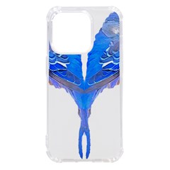 Budgies T- Shirt Blue Budgies - Heart Shape T- Shirt Iphone 14 Pro Tpu Uv Print Case by EnriqueJohnson