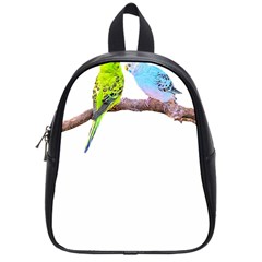 Budgies T- Shirt Cute Budgie Couple T- Shirt School Bag (small) by EnriqueJohnson