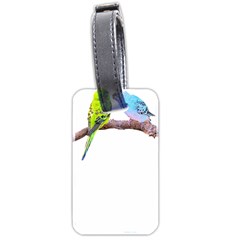 Budgies T- Shirt Cute Budgie Couple T- Shirt Luggage Tag (two Sides) by EnriqueJohnson