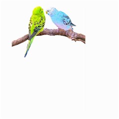 Budgies T- Shirt Cute Budgie Couple T- Shirt Large Garden Flag (two Sides) by EnriqueJohnson