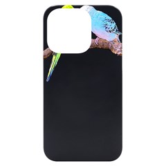 Budgies T- Shirt Cute Budgie Couple T- Shirt Iphone 14 Pro Black Uv Print Case by EnriqueJohnson