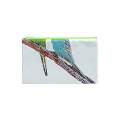 Budgies T- Shirt Cute Budgies - Green And Blue T- Shirt Cosmetic Bag (xs) by EnriqueJohnson