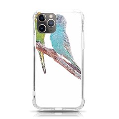 Budgies T- Shirt Cute Budgies - Green And Blue T- Shirt Iphone 11 Pro 5 8 Inch Tpu Uv Print Case by EnriqueJohnson