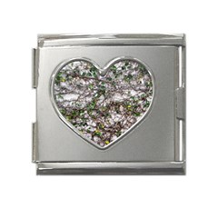 Climbing Plant At Outdoor Wall Mega Link Heart Italian Charm (18mm) by dflcprintsclothing