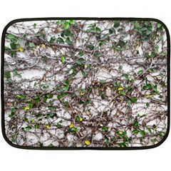 Climbing Plant At Outdoor Wall Two Sides Fleece Blanket (mini) by dflcprintsclothing