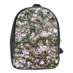 Climbing Plant At Outdoor Wall School Bag (large) by dflcprintsclothing