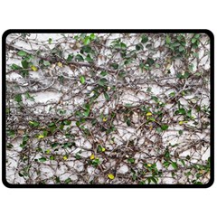 Climbing Plant At Outdoor Wall Fleece Blanket (large) by dflcprintsclothing