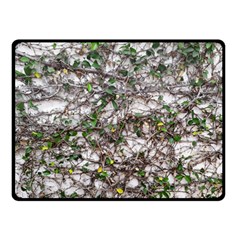 Climbing Plant At Outdoor Wall Two Sides Fleece Blanket (small) by dflcprintsclothing