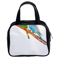 Budgies T- Shirt Cute Budgies Beaking T- Shirt Classic Handbag (two Sides) by EnriqueJohnson