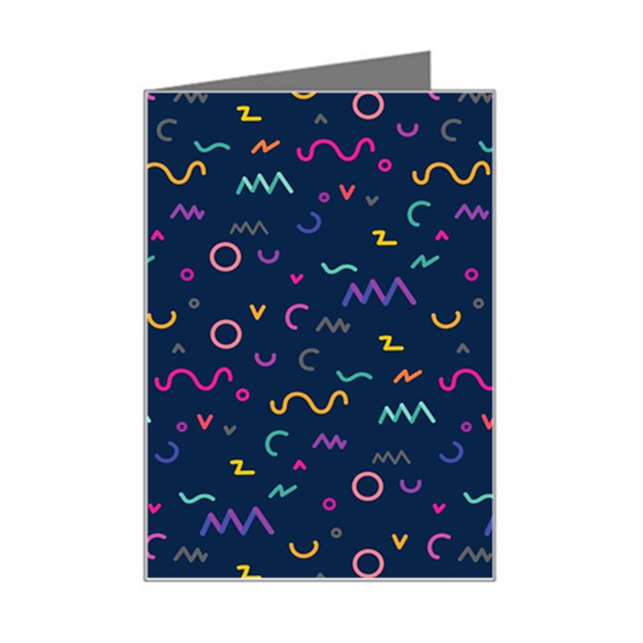 Scribble Pattern Texture Mini Greeting Card