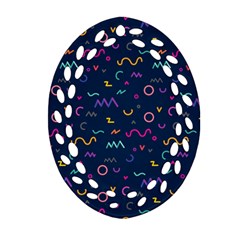 Scribble Pattern Texture Ornament (oval Filigree)