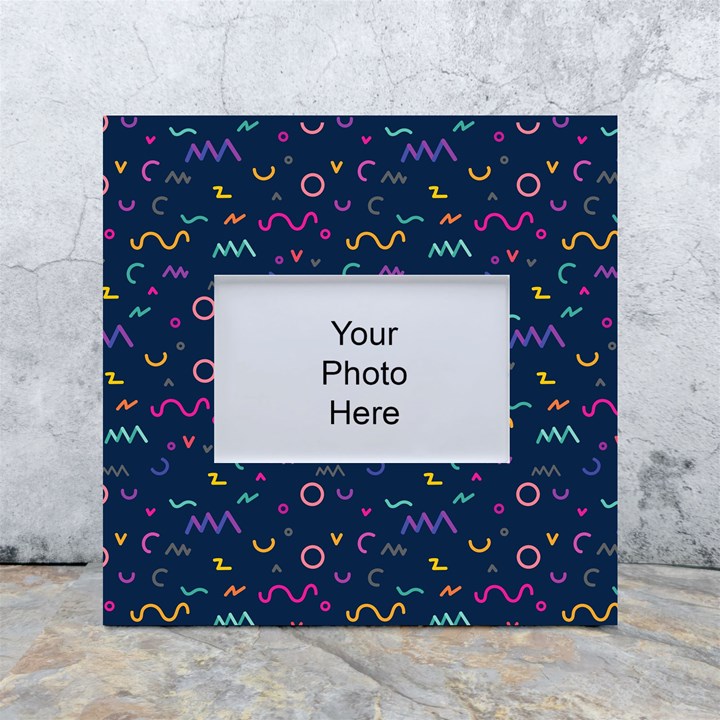 Scribble Pattern Texture White Box Photo Frame 4  x 6 