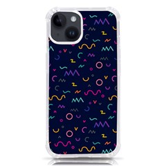 Scribble Pattern Texture Iphone 14 Tpu Uv Print Case by Pakjumat