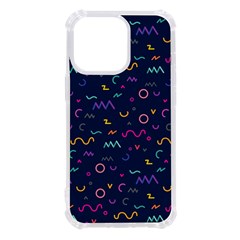 Scribble Pattern Texture Iphone 13 Pro Tpu Uv Print Case by Pakjumat