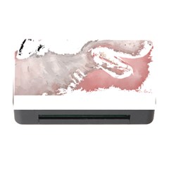 Bull Terrier T- Shirt A Painting Of A Black And White Bull Terrier On Pink Background T- Shirt Memory Card Reader With Cf by EnriqueJohnson