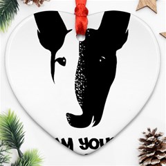 Bull Terrier T- Shirt Bull Terrier T- Shirt Heart Ornament (two Sides) by EnriqueJohnson