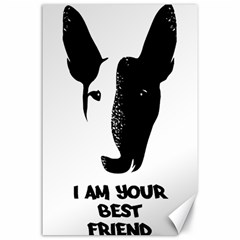 Bull Terrier T- Shirt Bull Terrier T- Shirt Canvas 24  X 36  by EnriqueJohnson