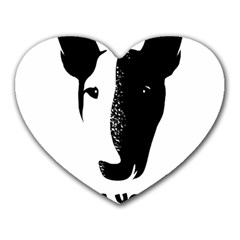 Bull Terrier T- Shirt Bull Terrier T- Shirt Heart Mousepad by EnriqueJohnson