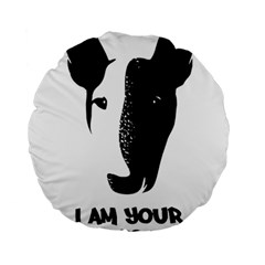 Bull Terrier T- Shirt Bull Terrier T- Shirt Standard 15  Premium Round Cushions by EnriqueJohnson