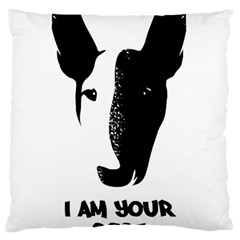 Bull Terrier T- Shirt Bull Terrier T- Shirt Large Premium Plush Fleece Cushion Case (two Sides)