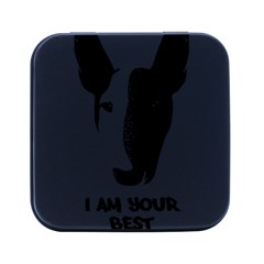 Bull Terrier T- Shirt Bull Terrier T- Shirt Square Metal Box (black)