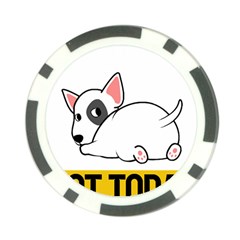 Bull Terrier T- Shirt Nope Not Today Bull Terrier 57 T- Shirt Poker Chip Card Guard (10 Pack) by EnriqueJohnson