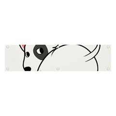 Bull Terrier T- Shirt Nope Not Today Bull Terrier 57 T- Shirt Banner And Sign 4  X 1  by EnriqueJohnson