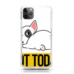 Bull Terrier T- Shirt Nope Not Today Bull Terrier 57 T- Shirt Iphone 11 Pro Max 6 5 Inch Tpu Uv Print Case by EnriqueJohnson