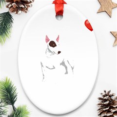 Bull Terrier T- Shirt Steal Your Heart Bull Terrier 01 T- Shirt Ornament (oval) by EnriqueJohnson